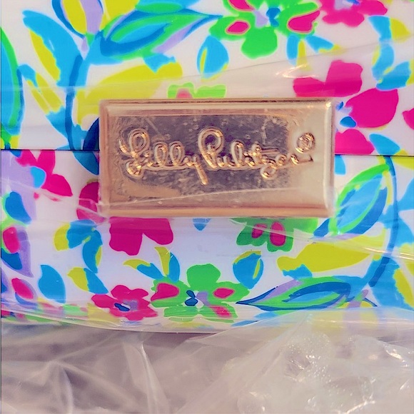 Lilly pulitzer GWP Clutch Crossbody Purse Handbag Colorful - Picture 4 of 4